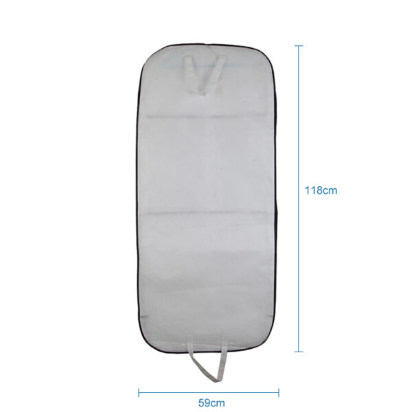 Dust protector clear non woven pvc plastic hanger handle jacket short bridal dress suit cover garment bag with logo - Image 3