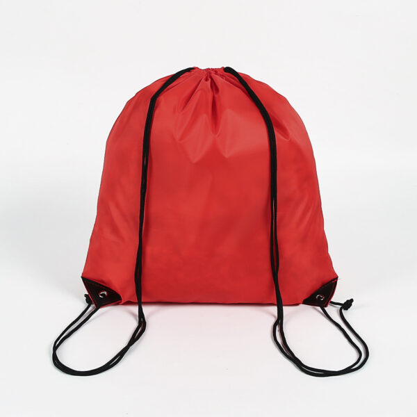 Factory price promotional custom logo red large organic PET packing drawstring bag