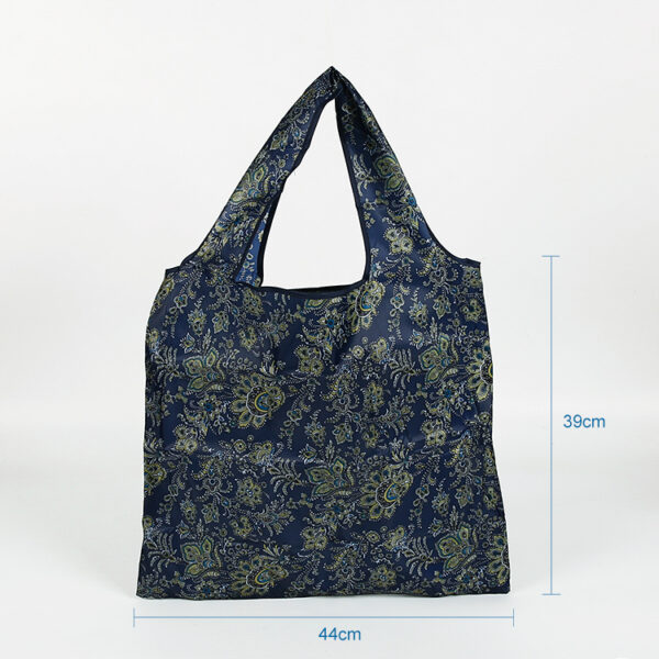 Eco friendly custom print 190T PET expandable foldable custom large tote bag - Image 3