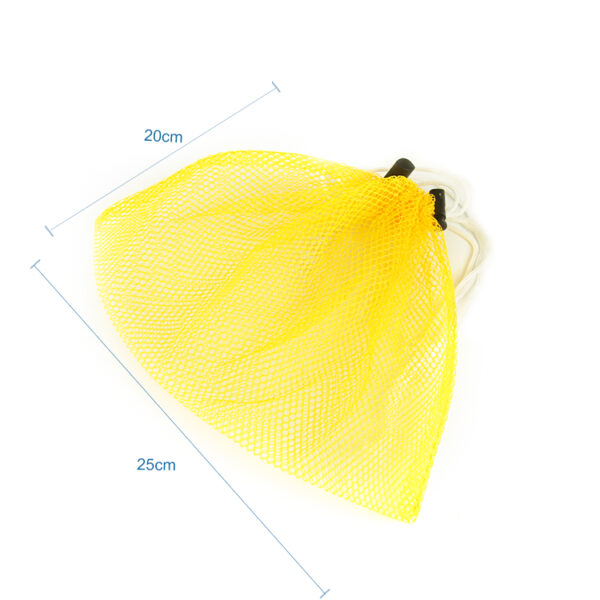 Customized colorful small vegetable reusable polyester net mesh drawstring bag - Image 3