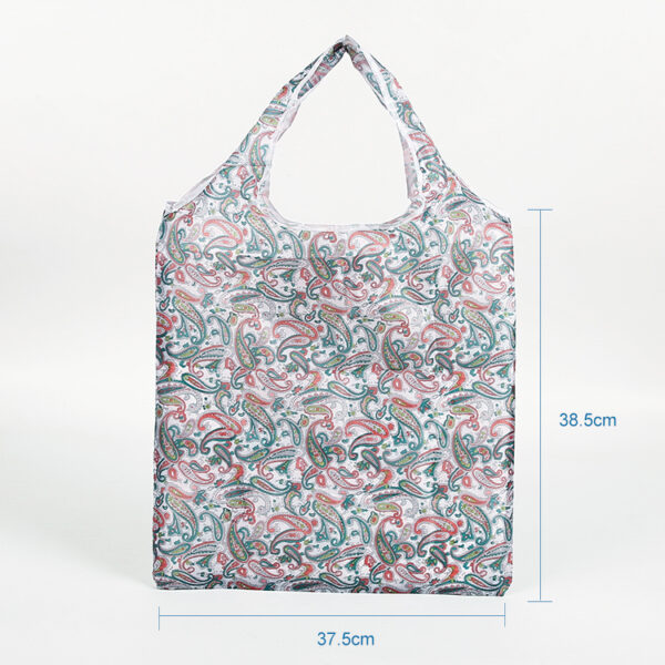 Eco friendly  190T PET recyclable reusable foldable shopping bag - Image 3