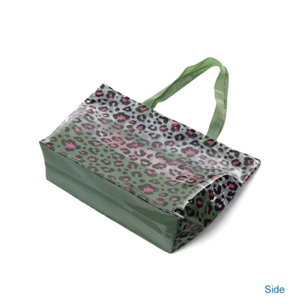 Factory sale one shoulder women print pvc reusable beach shopping bag handbag - Image 3