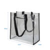 Custom logo printing transparent clear pvc tote beach shopping bag