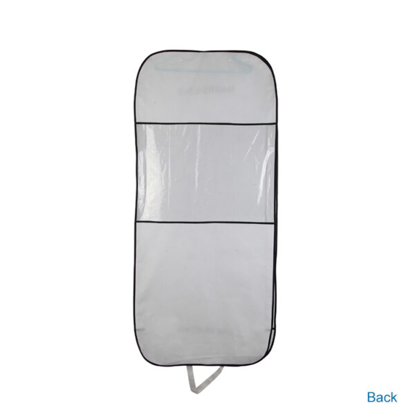 Dust protector clear non woven pvc plastic hanger handle jacket short bridal dress suit cover garment bag with logo - Image 2