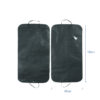Logo print customised men black zipper wedding dress non woven dustproof clothes storage suit garment bag cover with 2 handles