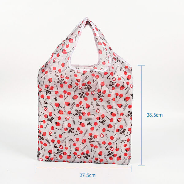 Reusable 190T PET eco friendly custom logo foldable shopping bag pouch - Image 3