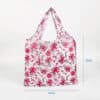 Custom print logo 190T PET foldable duffle travel all over print tote bag