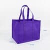 Summer purple eco friendly non woven shopping tote bag