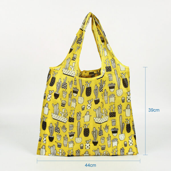 Eco friendly reusable 190T PET custom waterproof foldable gift general tote bag - Image 3