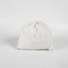 Custom size white small drawstring cotton dust bag