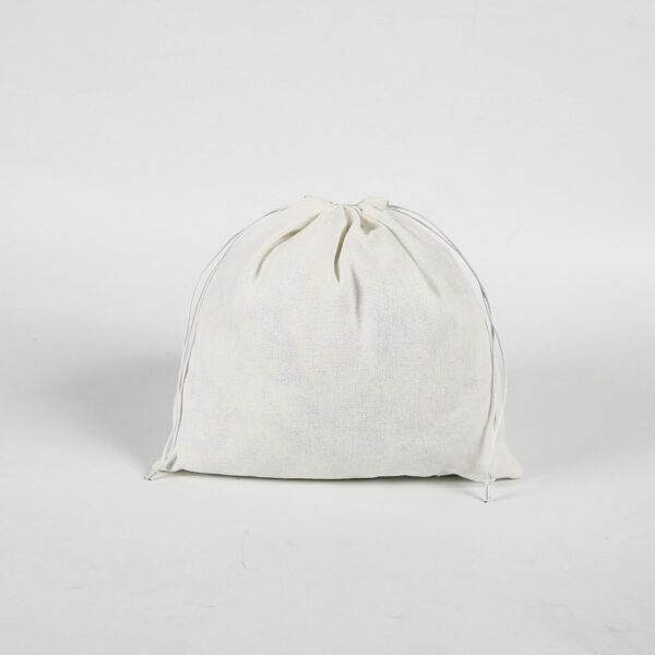 Custom size white small drawstring cotton dust bag