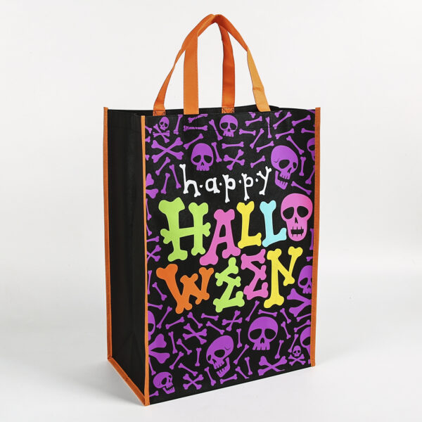 Eco friendly wholesale custom printed happy hall ween halloween PP non woven bag