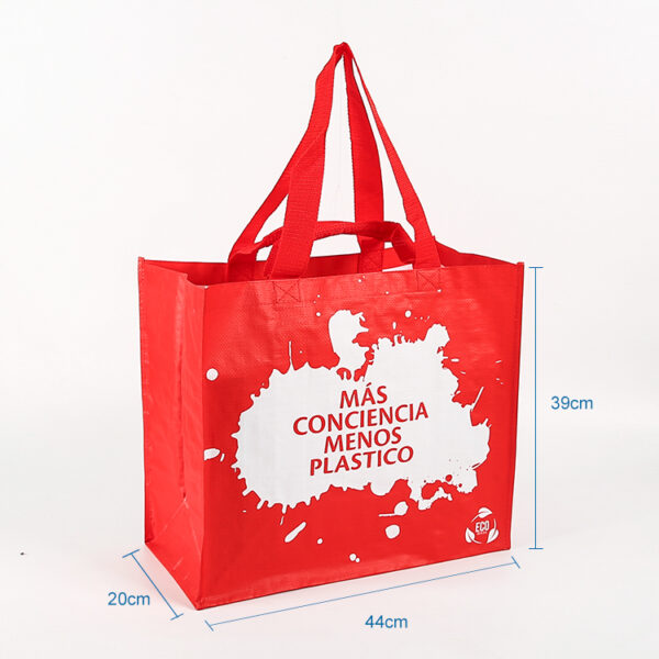 Eco friendly custom large premium shopping PP woven tote bag - Image 2