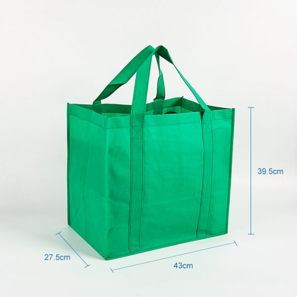 Eco friendly horizontal standard reusable clothing portable nonwoven tote bag - Image 3