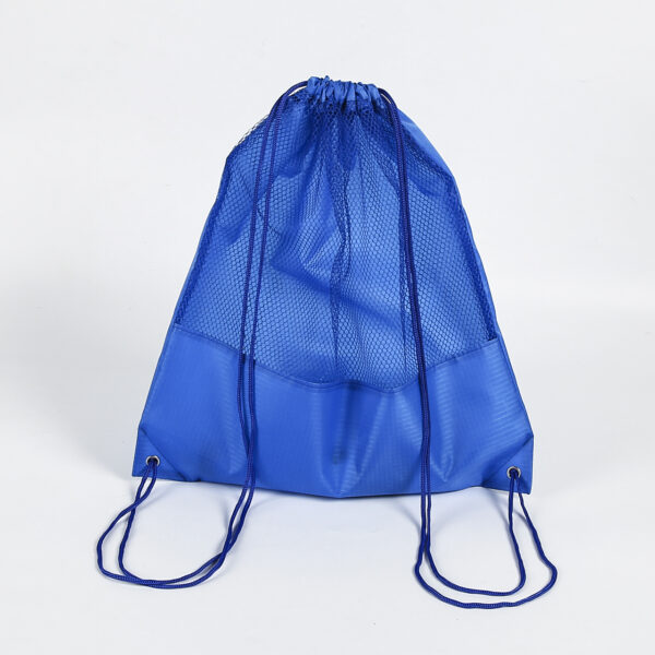 Customized small recycled PET sport package mesh drawstring bag