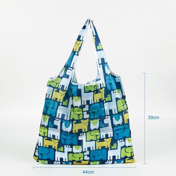 Eco friendly foldable travel shopping Polyester tote bag - Image 3