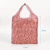 Eco Friendly reusable 190T PET foldable day shopping bag with pouch