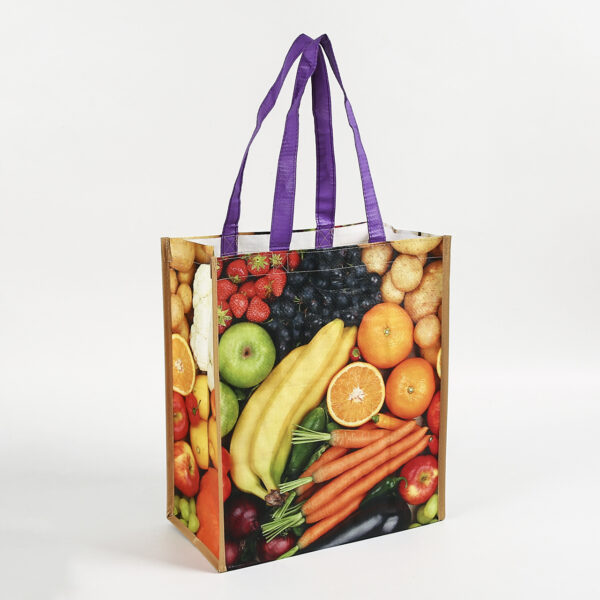 Wholesale eco fashion small printable logo woven polypropylene shopping bags