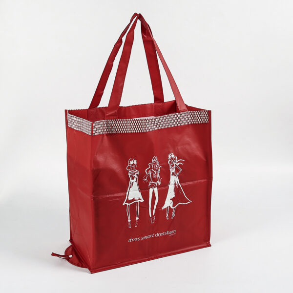 Custom reusable reusable pp non woven tote folding shopping bag