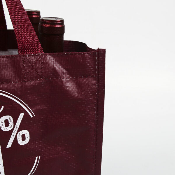 Top quality customized PP woven wine bag for travel - Image 4