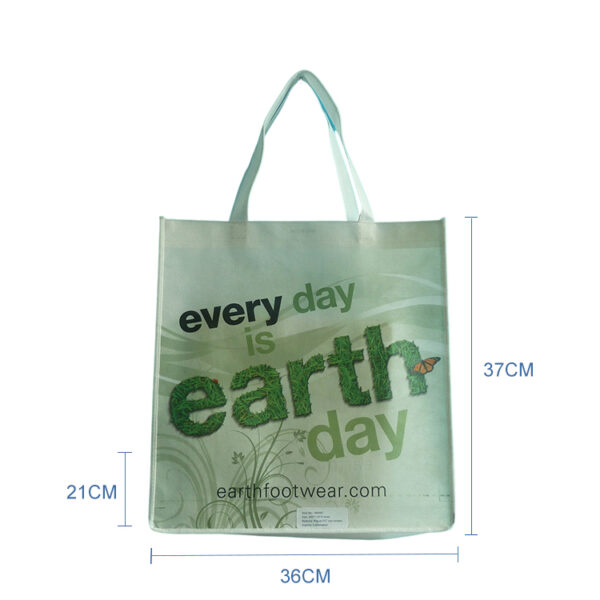 Eco friendly shopping custom made tote bags sublimation with logo - Image 2