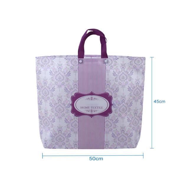 Environmental protection wholesale ultrasonic PP non-woven packing gravure printing shopping tote bag - Image 2