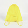 Factory directly selling yellow polyester mesh drawstring backpack bag