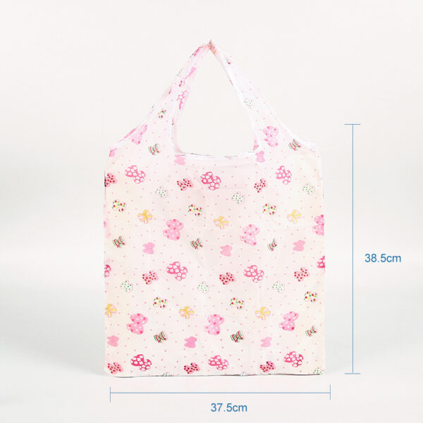 New 190T PET sublimation custom tote bag reusable foldable shopping bag - Image 3