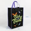 Halloween custom black double side reusable tote shopping gift bag