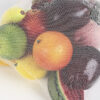 RPET small reusable mesh reusable produce bags with drawstring packaging vegetable