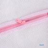 Custom white foldable reusable mesh zipper clothing wash laundry bag for bra