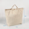 Custom printed logo oversize organic cotton large canvas  shopping tote bag for women
