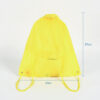 Factory directly selling yellow polyester mesh drawstring backpack bag