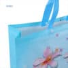 Custom recycle ultrasonic grocery tote fabric PP nonwoven button shopping bag