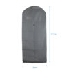 Grey dust proof washable non woven wedding dress clothes garment bag suit cover