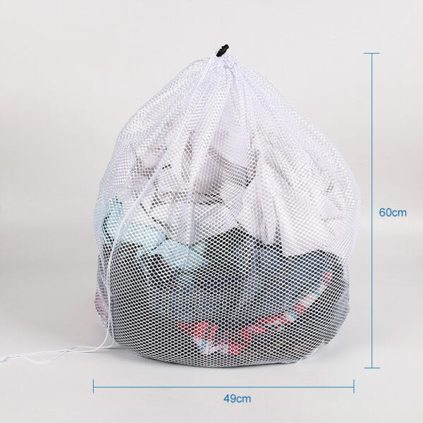 Foldable customize bra shoes washing machine bags with drawstring - Image 2