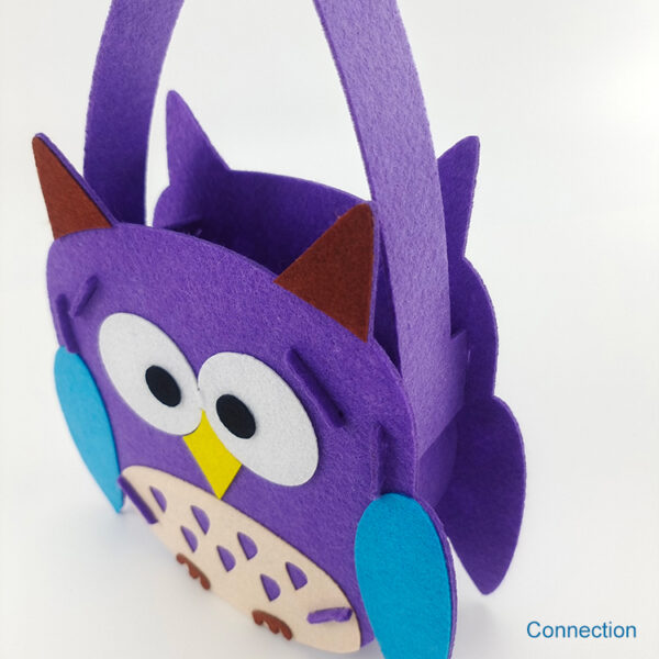 High quality bird cloth small kid cartoon felt bag handbag - Image 4