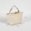 High quality plain blank eco friendly reusable gusset mini woman premium organic cotton canvas shopping tote bag