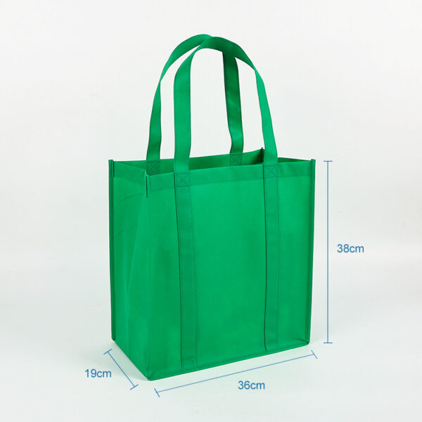 Wholesale promotional custom logo reusable non woven shopping tote bag - Image 2