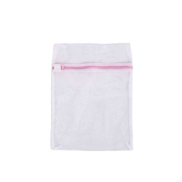 Custom white foldable reusable mesh zipper clothing wash laundry bag for bra