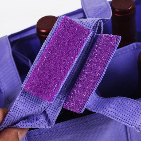 Eco friendly custom imprinted tote non woven wine bags - Image 5