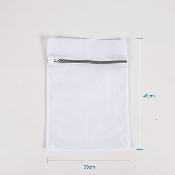 Wholesale hotel wash net PET mesh custom laundry bags with zipper - Image 2