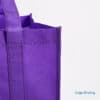 Top quality purple nonwoven reusable shopping tote bags for grocery with logos reusable