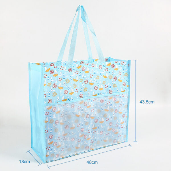 Reusable  PP non woven custom logo recyclable laminated tote bag - Image 3