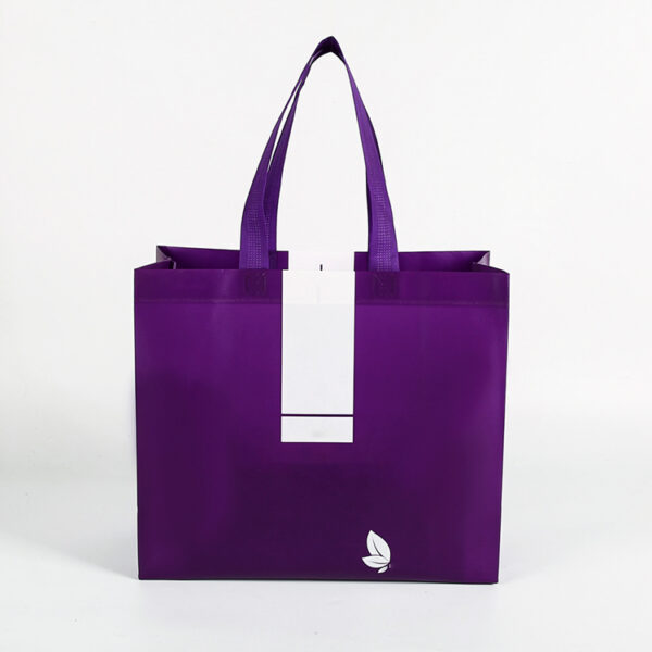 Wholesale custom print logo luxury eco ultrasonic laminated shopping tote non woven bag - Image 3