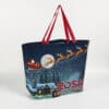 Customize ego friendly christmas print shopping bags for gift logo with handle