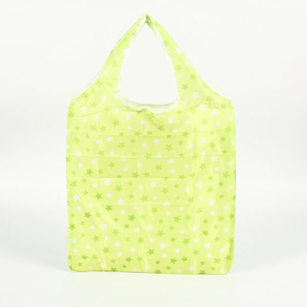 Eco friendly reusable fold up 190T PET  fabric shopping bag