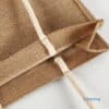 wholesale eco reusable small jute burlap tote shopping bags