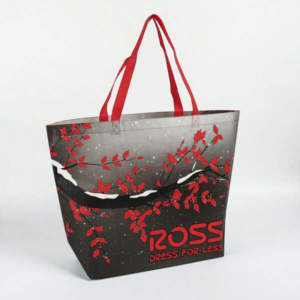 Eco friendly reusable recyclable non woven flowers shopping bags