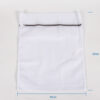 Wholesale reusable PET mesh wash natural mesh travel laundry bag with zipper